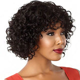 Short Cut Wave Human Hair Bob Haircut Wig - Wigtrends