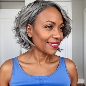 Short Glueless 4x4 Closure Lace Wig 100% Human Hair - Wigtrends