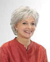 Short Grey Human Hair Wigs for Women Natural Pixie Cut Wig Daily Hair - Wigtrends