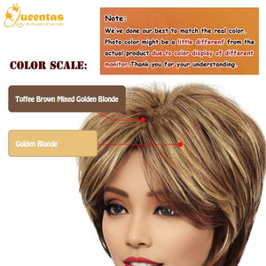 Short Hair Bob Wigs for Women Brown Pixie Cut Human Hair Wigs with Bang - Wigtrends