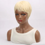 Short Pixie Cut Straight Synthetic Wig - Wigtrends