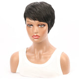 Short Pixie Cut Straight Synthetic Wig - Wigtrends