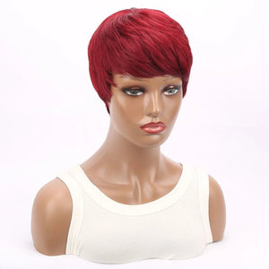 Short Pixie Cut Straight Synthetic Wig - Wigtrends