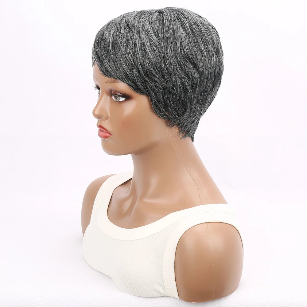 Short Pixie Cut Straight Synthetic Wig - Wigtrends