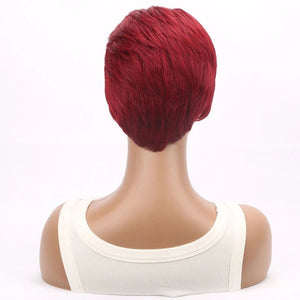 Short Pixie Cut Straight Synthetic Wig - Wigtrends