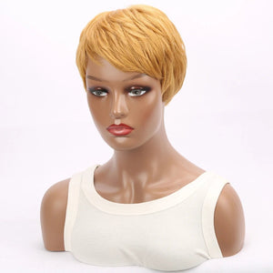 Short Pixie Cut Straight Synthetic Wig - Wigtrends