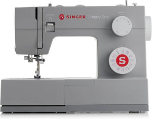 SINGER Heavy Duty 4452 High Speed Sewing Machine With Accessory Kit | Strong Motor with Enhanced Piercing Power, 110 Stitch Applications, Full Metal frame, 1 - step Buttonhole & LED Lights - Wigtrends
