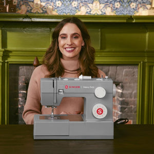 SINGER Heavy Duty 4452 High Speed Sewing Machine With Accessory Kit | Strong Motor with Enhanced Piercing Power, 110 Stitch Applications, Full Metal frame, 1 - step Buttonhole & LED Lights - Wigtrends