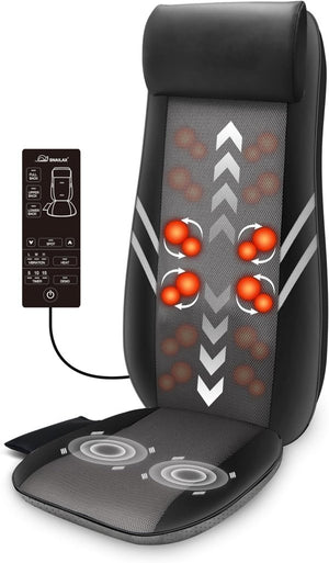 Snailax Shiatsu Massage Cushion with Heat Massage Chair Pad Kneading Back Massager for Home Office Seat use - Wigtrends