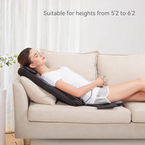 Snailax Shiatsu Massage Cushion with Heat Massage Chair Pad Kneading Back Massager for Home Office Seat use - Wigtrends