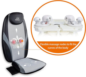 Snailax Shiatsu Massage Cushion with Heat Massage Chair Pad Kneading Back Massager for Home Office Seat use - Wigtrends