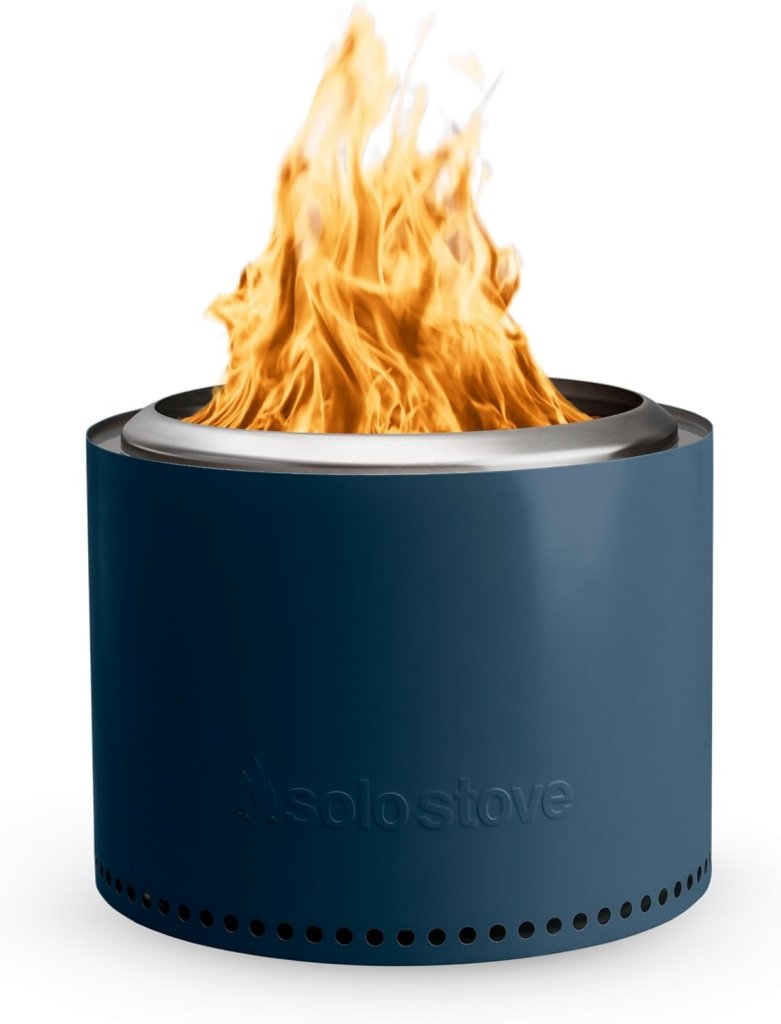 Solo Stove Bonfire 2.0 with Stand, 19.5 Inch Smokeless Fire Pit with Removable Ash Pan - Portable Outdoor Fire Pit - Stainless Steel Wood Burning Fireplace, Ideal for 4 - 6 People, 21.75 lbs - Wigtrends