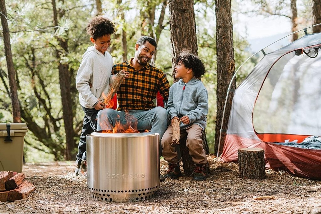 Solo Stove Bonfire 2.0 with Stand, 19.5 Inch Smokeless Fire Pit with Removable Ash Pan - Portable Outdoor Fire Pit - Stainless Steel Wood Burning Fireplace, Ideal for 4 - 6 People, 21.75 lbs - Wigtrends