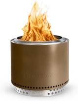 Solo Stove Bonfire 2.0 with Stand, 19.5 Inch Smokeless Fire Pit with Removable Ash Pan - Portable Outdoor Fire Pit - Stainless Steel Wood Burning Fireplace, Ideal for 4 - 6 People, 21.75 lbs - Wigtrends
