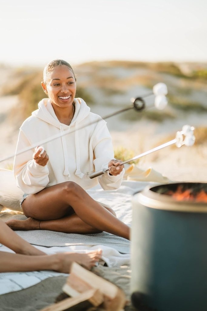 Solo Stove Bonfire 2.0 with Stand, 19.5 Inch Smokeless Fire Pit with Removable Ash Pan - Portable Outdoor Fire Pit - Stainless Steel Wood Burning Fireplace, Ideal for 4 - 6 People, 21.75 lbs - Wigtrends