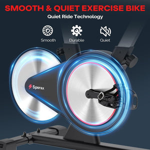 Sperax Exercise Bike, Stationary Bikes for Home, Indoor Cycling Bike, Spin Bike with Comfortable Seat, LED Display - Wigtrends