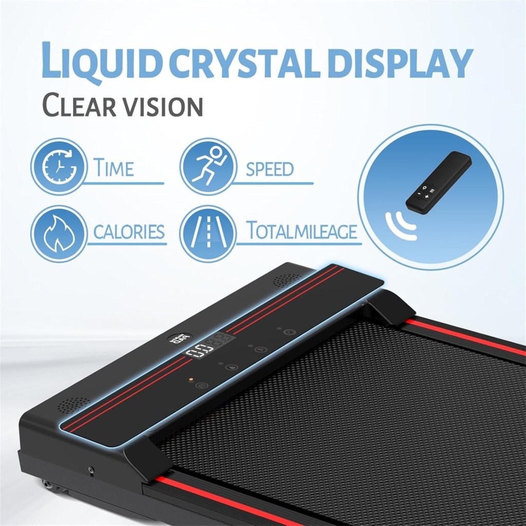 Sperax Walking Vibration Pad with APP, 3 in 1 Under Desk Treadmill, 2.5HP Low Noise Walking Treadmill Pad with Remote Control,Portable Treadmills for Home Office - Wigtrends