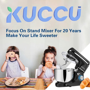 Stand Mixer 6.5 Qt 660W 6 - Speed Tilt - Head Food Dough Mixer, Kitchen Electric Mixer with Stainless Steel Bowl,Dough Hook,Whisk, Beater, Egg white separator - Wigtrends