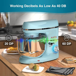 Stand Mixer 6.5 Qt 660W 6 - Speed Tilt - Head Food Dough Mixer, Kitchen Electric Mixer with Stainless Steel Bowl,Dough Hook,Whisk, Beater, Egg white separator - Wigtrends