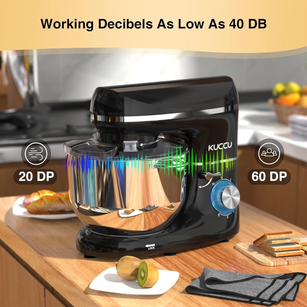 Stand Mixer 6.5 Qt 660W 6 - Speed Tilt - Head Food Dough Mixer, Kitchen Electric Mixer with Stainless Steel Bowl,Dough Hook,Whisk, Beater, Egg white separator - Wigtrends