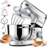 Stand Mixer 6.5 Qt 660W 6 - Speed Tilt - Head Food Dough Mixer, Kitchen Electric Mixer with Stainless Steel Bowl,Dough Hook,Whisk, Beater, Egg white separator - Wigtrends
