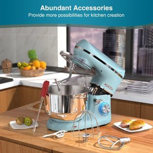 Stand Mixer 6.5 Qt 660W 6 - Speed Tilt - Head Food Dough Mixer, Kitchen Electric Mixer with Stainless Steel Bowl,Dough Hook,Whisk, Beater, Egg white separator - Wigtrends