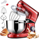 Stand Mixer 6.5 Qt 660W 6 - Speed Tilt - Head Food Dough Mixer, Kitchen Electric Mixer with Stainless Steel Bowl,Dough Hook,Whisk, Beater, Egg white separator - Wigtrends