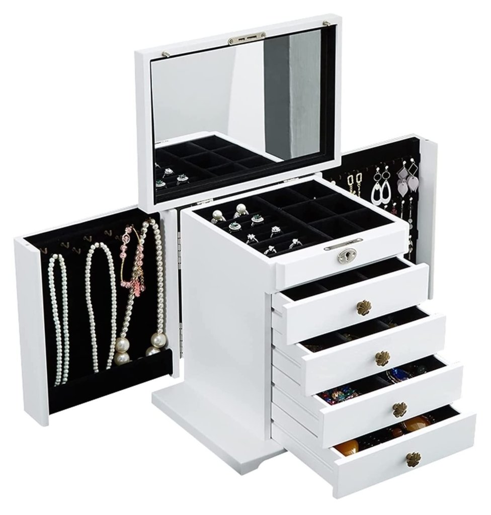Storage Box Jewelry Box Jewelry Organizer 5 Tier Large Capacity Jewelry Box Organizer - Wigtrends