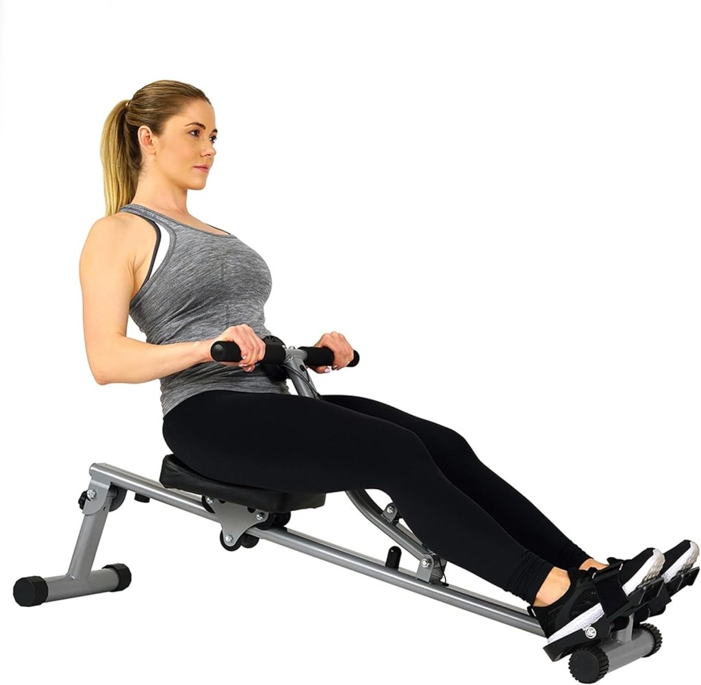 Sunny Health & Fitness Compact Adjustable Rowing Machine with 12 Levels of Resistance for Complete Body Workouts and Optional Free SunnyFit App Enhanced Connectivity - Wigtrends