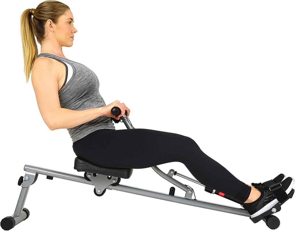 Sunny Health & Fitness Compact Adjustable Rowing Machine with 12 Levels of Resistance for Complete Body Workouts and Optional Free SunnyFit App Enhanced Connectivity - Wigtrends