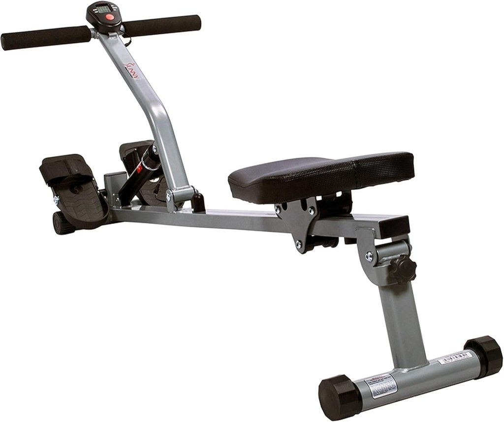 Sunny Health & Fitness Compact Adjustable Rowing Machine with 12 Levels of Resistance for Complete Body Workouts and Optional Free SunnyFit App Enhanced Connectivity - Wigtrends