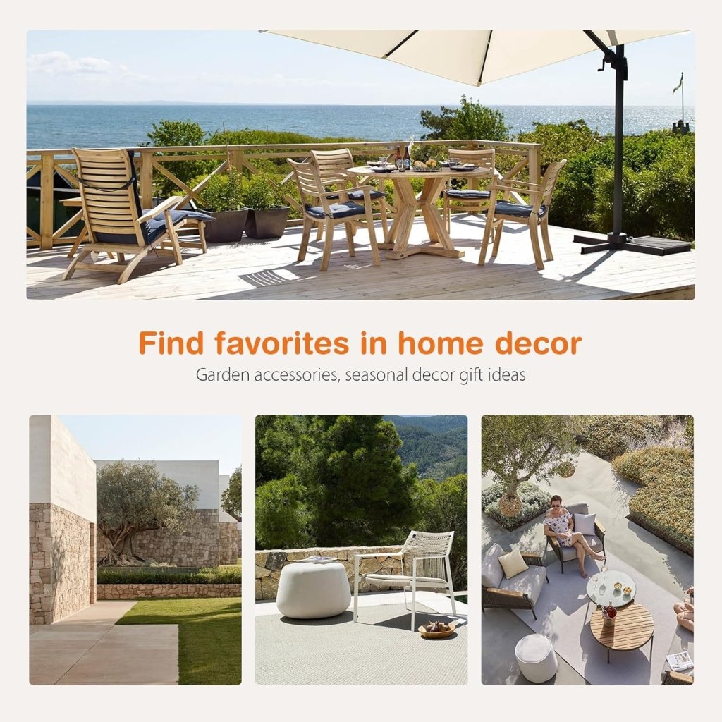Sweetcripy Patio Furniture Set 3 Pieces, Outdoor Furniture with Soft Cushion and Glass Table, All Weather Manual Weaving Wicker Rattan Patio Chairs for Garden, Terrace, Porch(Black and Beige) - Wigtrends