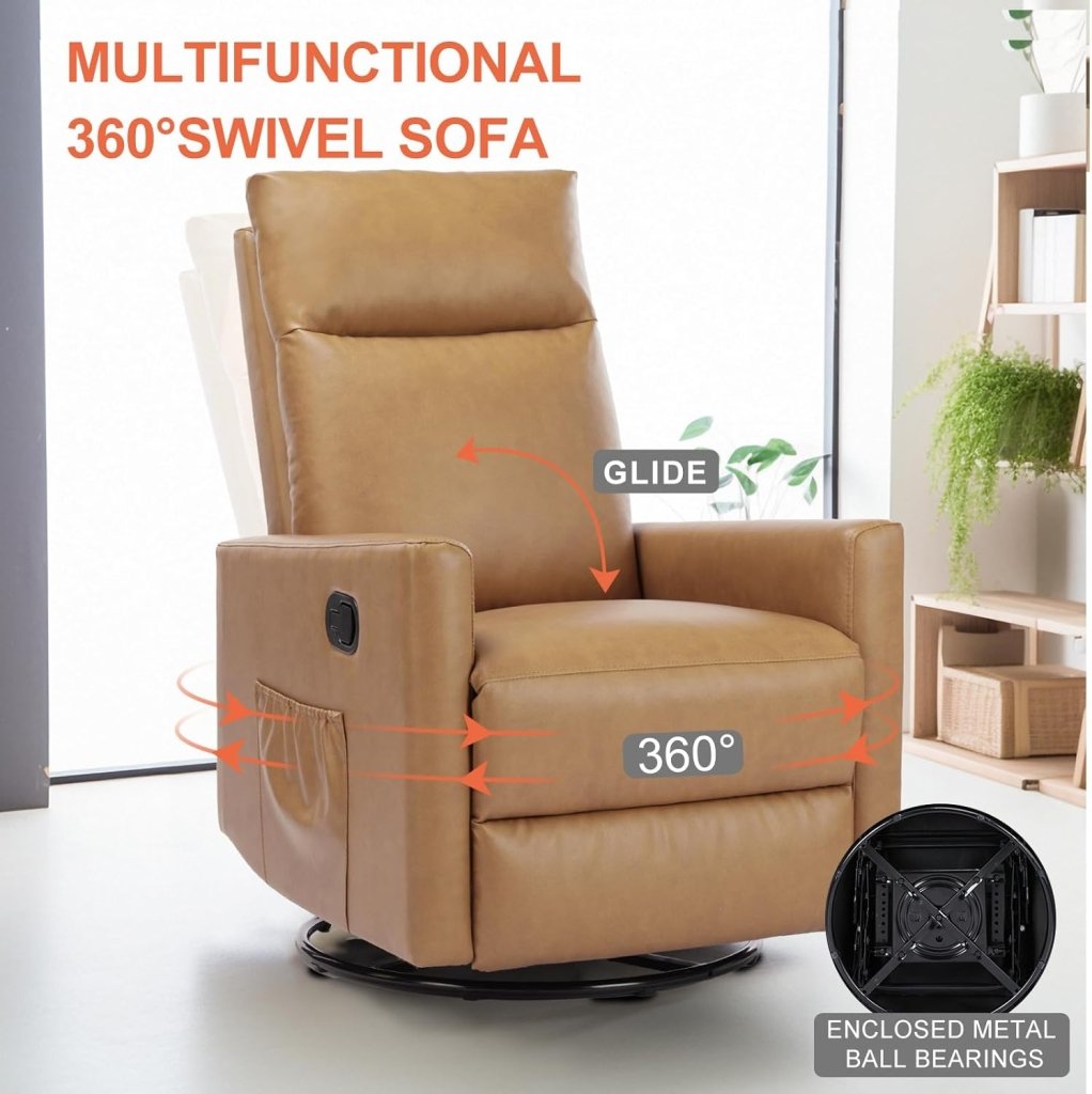 Sweetcrispy Massage Recliner Chair for Adults, Adjustable Home Theater Seating with Lumbar Support for Living Room, Modern Fabric Reclining, Light Grey - Wigtrends