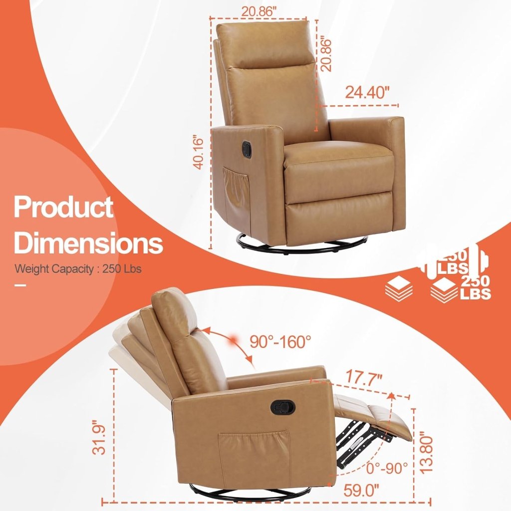 Sweetcrispy Massage Recliner Chair for Adults, Adjustable Home Theater Seating with Lumbar Support for Living Room, Modern Fabric Reclining, Light Grey - Wigtrends