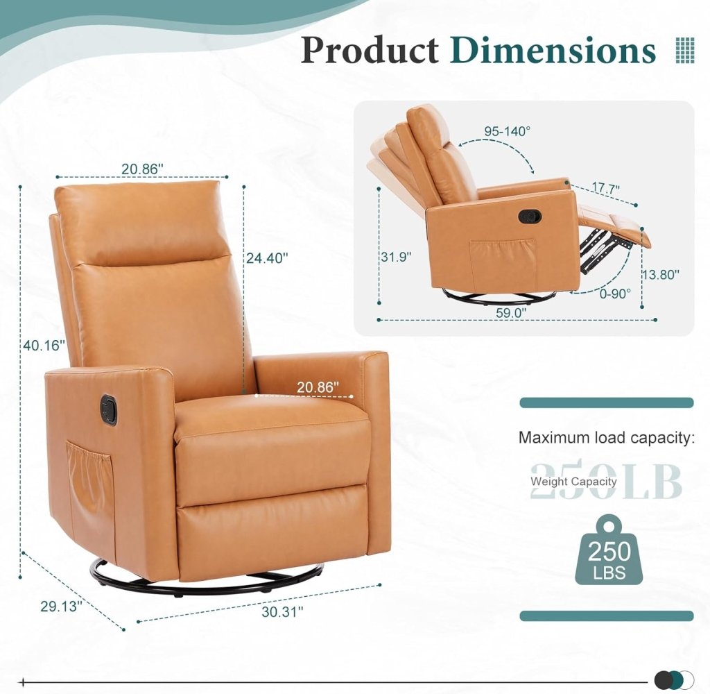Sweetcrispy Massage Recliner Chair for Adults, Adjustable Home Theater Seating with Lumbar Support for Living Room, Modern Fabric Reclining, Light Grey - Wigtrends