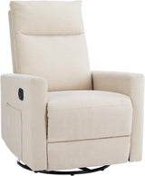 Sweetcrispy Massage Recliner Chair for Adults, Adjustable Home Theater Seating with Lumbar Support for Living Room, Modern Fabric Reclining, Light Grey - Wigtrends