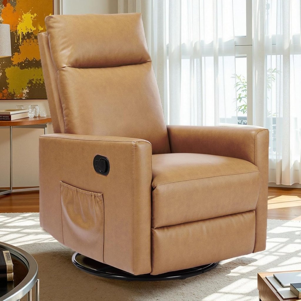 Sweetcrispy Massage Recliner Chair for Adults, Adjustable Home Theater Seating with Lumbar Support for Living Room, Modern Fabric Reclining, Light Grey - Wigtrends
