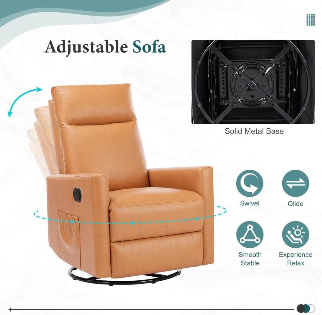 Sweetcrispy Massage Recliner Chair for Adults, Adjustable Home Theater Seating with Lumbar Support for Living Room, Modern Fabric Reclining, Light Grey - Wigtrends