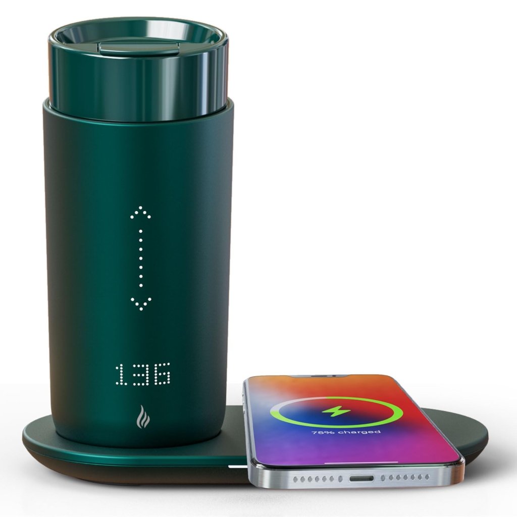 Temperature Control Heated Coffee Mug Smart Self Heating Travel Mug 12 Oz - Wigtrends