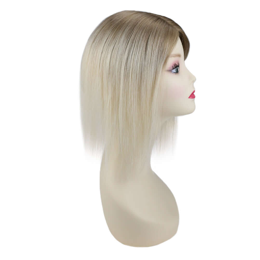 Topper For Women Human Hair Pieces 5"*5" Base Straight Wigs Hair Piece - Wigtrends