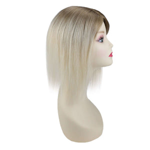 Topper For Women Human Hair Pieces 5"*5" Base Straight Wigs Hair Piece - Wigtrends