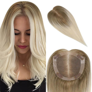 Topper For Women Human Hair Pieces 5"*5" Base Straight Wigs Hair Piece - Wigtrends