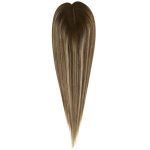 Topper Medium Base Balayage Brown Mixed Blonde Wigs Hair Piece - Wigtrends