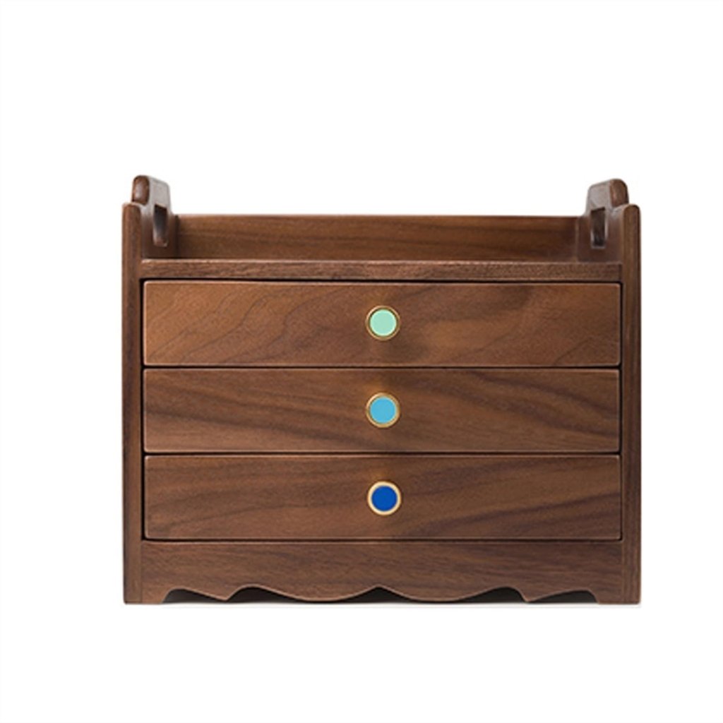 Travel Jewelry Organizer Box Copper Wood Solid Wood Log Jewelry Storage Box - Wigtrends