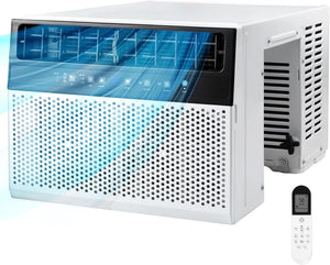 U - Shaped Window Air Conditioner, 12000BTU Window AC Unit, Cools up to 550 sq. ft., 6 Modes, Saddle Shape Window AC Unit, Full Window View, Energy Efficient - Wigtrends