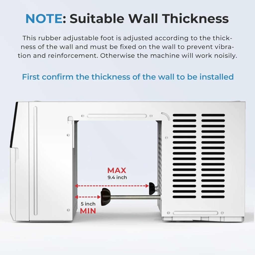 U - Shaped Window Air Conditioner, 12000BTU Window AC Unit, Cools up to 550 sq. ft., 6 Modes, Saddle Shape Window AC Unit, Full Window View, Energy Efficient - Wigtrends