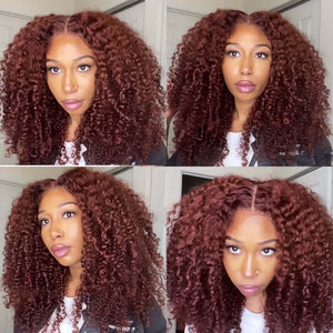 Unique Kinky Curly Glueless Human Hair Wig - Wigtrends