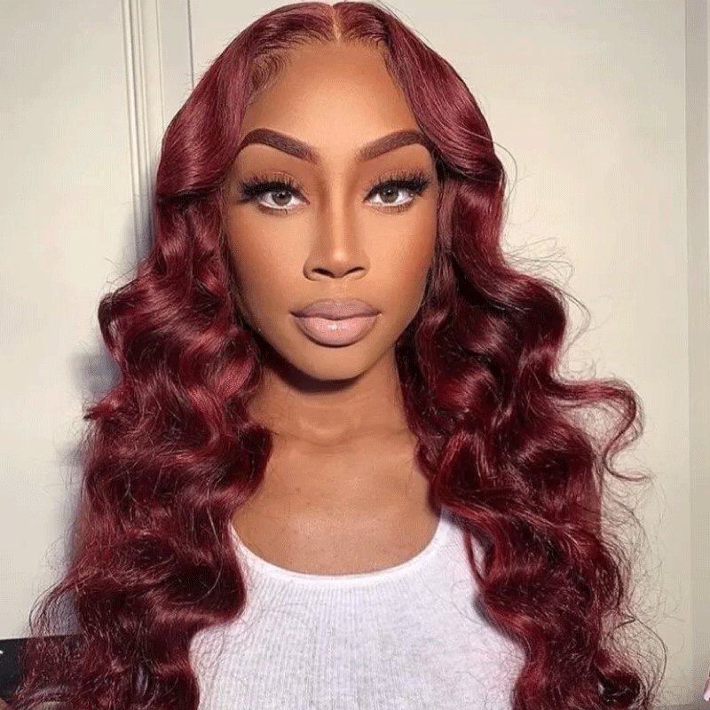 Unique Loose Wave Human Hair Long Lace Front Wig - Wigtrends