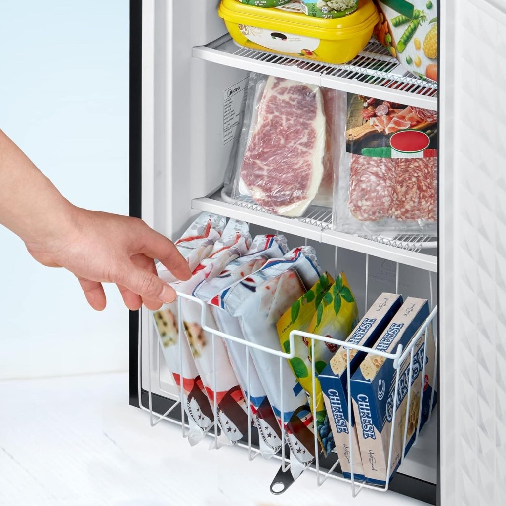 Upright Freezer Large Black 3.0 Cubic Feet - Wigtrends