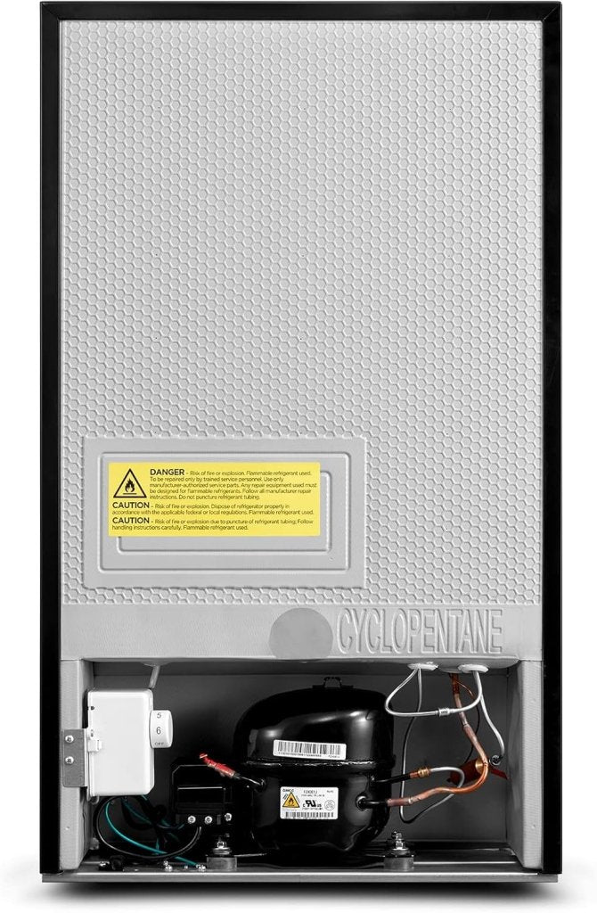 Upright Freezer Large Black 3.0 Cubic Feet - Wigtrends